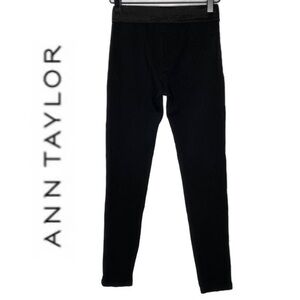 Ann Taylor Womens Leggings The Seamed Legging Stretch Black Extra Small